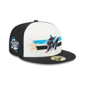 Caps* Miami Marlins 2024 AllStar Game Workout 59FIFTY Fitted Hat - KTGCaps - Baseball caps for various teams, purchased online at a discount