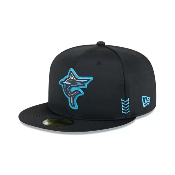 Caps* Miami Marlins 2024 Clubhouse 59FIFTY Fitted Hat - KTGCaps - Baseball caps for various teams, purchased online at a discount