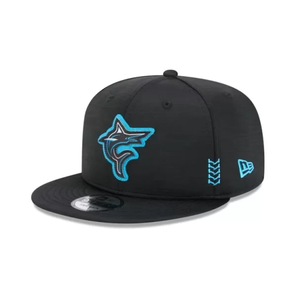 Caps* Miami Marlins 2024 Clubhouse 9FIFTY Snapback Hat - KTGCaps - Baseball caps for various teams, purchased online at a discount