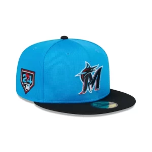 Caps* Miami Marlins 2024 Spring Training 59FIFTY Fitted Hat - KTGCaps - Baseball caps for various teams, purchased online at a discount