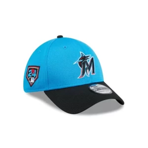 Caps* Miami Marlins 2024 Spring Training 39THIRTY Stretch Fit Hat - KTGCaps - Baseball caps for various teams, purchased online at a discount