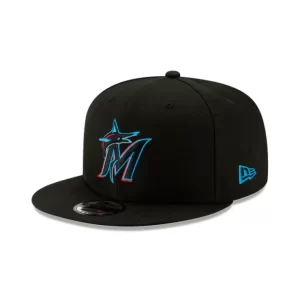 Caps* Miami Marlins Basic 9FIFTY Snapback Hat - KTGCaps - Baseball caps for various teams, purchased online at a discount