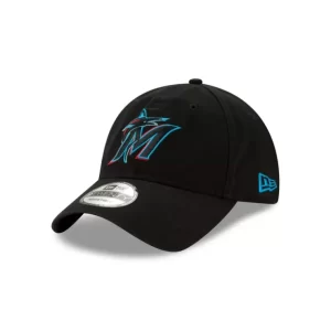 Caps* Miami Marlins Core Classic Game 9TWENTY Adjustable Hat - KTGCaps - Baseball caps for various teams, purchased online at a discount