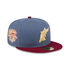 Caps* Miami Marlins Deep Blue 59FIFTY Fitted Hat - KTGCaps - Baseball caps for various teams, purchased online at a discount