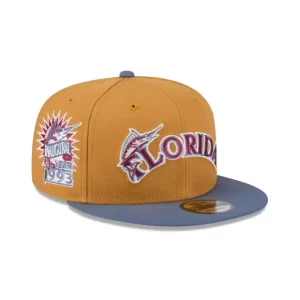 Caps* Miami Marlins Panama Tan 9FIFTY Snapback Hat - KTGCaps - Baseball caps for various teams, purchased online at a discount
