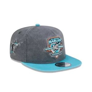 Caps* Miami Marlins Pigment Dye Golfer Hat - KTGCaps - Baseball caps for various teams, purchased online at a discount