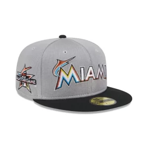 Caps* Miami Marlins Pivot Mesh 59FIFTY Fitted Hat - KTGCaps - Baseball caps for various teams, purchased online at a discount