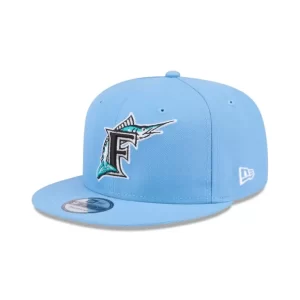 Caps* Miami Marlins Sky Blue 9FIFTY Snapback Hat - KTGCaps - Baseball caps for various teams, purchased online at a discount