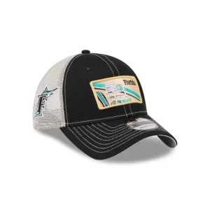 Caps* Miami Marlins State Souvenir 9TWENTY Trucker Hat - KTGCaps - Baseball caps for various teams, purchased online at a discount