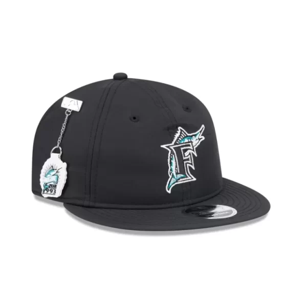 Caps* Miami Marlins Team Color Retro Crown 9FIFTY Adjustable Hat - KTGCaps - Baseball caps for various teams, purchased online at a discount