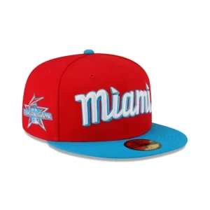 Caps* Miami Marlins Team 59FIFTY Fitted Hat - KTGCaps - Baseball caps for various teams, purchased online at a discount