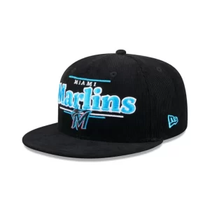 Caps* Miami Marlins Throwback Display 9FIFTY Snapback Hat - KTGCaps - Baseball caps for various teams, purchased online at a discount