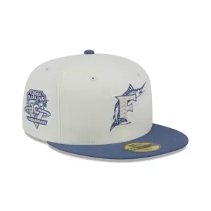 Caps* Miami Marlins Wavy Chainstitch 59FIFTY Fitted Hat - KTGCaps - Baseball caps for various teams, purchased online at a discount
