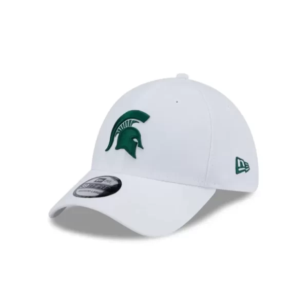 Caps* Michigan State Spartans Chrome 39THIRTY Stretch Fit Hat - KTGCaps - Baseball caps for various teams, purchased online at a discount