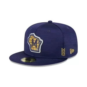 Caps* Milwaukee Brewers 2024 Clubhouse 59FIFTY Fitted Hat - KTGCaps - Baseball caps for various teams, purchased online at a discount