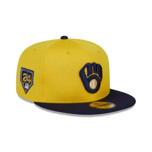 Caps* Milwaukee Brewers 2024 Spring Training 59FIFTY Fitted Hat - KTGCaps - Baseball caps for various teams, purchased online at a discount