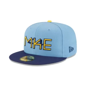 Caps* Milwaukee Brewers City Connect 59FIFTY Fitted Hat - KTGCaps - Baseball caps for various teams, purchased online at a discount