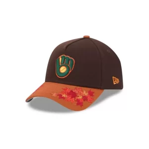 Caps* Milwaukee Brewers Fall Foliage 9FORTY AFrame Snapback Hat - KTGCaps - Baseball caps for various teams, purchased online at a discount
