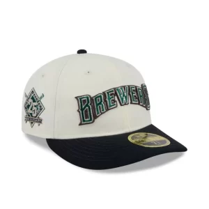 Caps* Milwaukee Brewers Forest Visor Retro Crown 59FIFTY Fitted Hat - KTGCaps - Baseball caps for various teams, purchased online at a discount