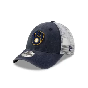 Caps* Milwaukee Brewers 9FORTY Trucker Hat - KTGCaps - Baseball caps for various teams, purchased online at a discount