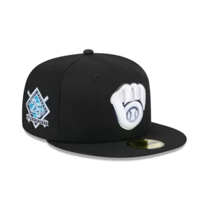 Caps* Milwaukee Brewers Raceway 59FIFTY Fitted Hat - KTGCaps - Baseball caps for various teams, purchased online at a discount