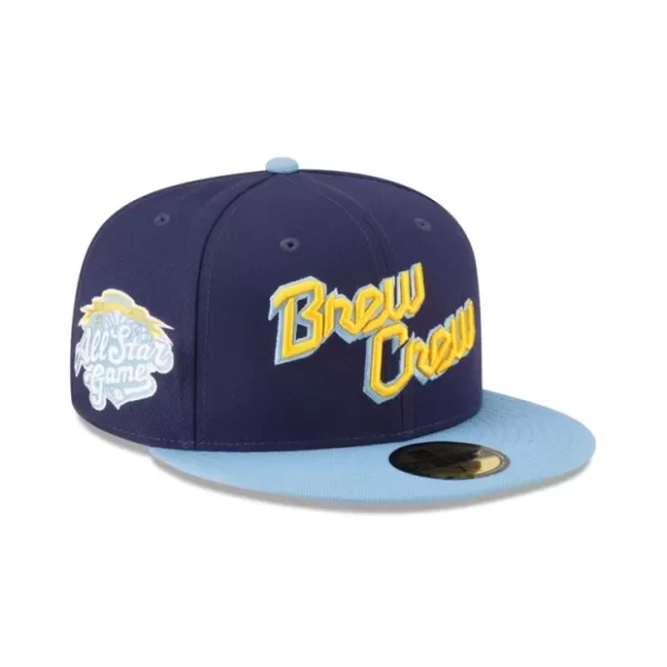 Caps* Milwaukee Brewers Team 59FIFTY Fitted Hat - KTGCaps - Baseball caps for various teams, purchased online at a discount
