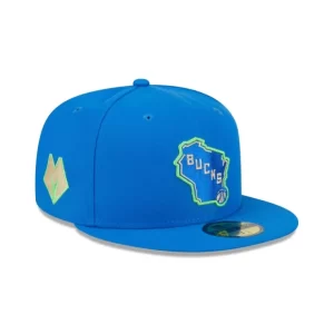 Caps* Milwaukee Bucks 2023 City Edition Alt 59FIFTY Fitted Hat - KTGCaps - Baseball caps for various teams, purchased online at a discount