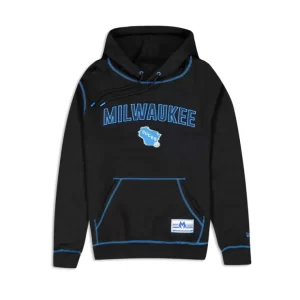 Caps* Milwaukee Bucks 2023 City Edition Black Hoodie - KTGCaps - Baseball caps for various teams, purchased online at a discount