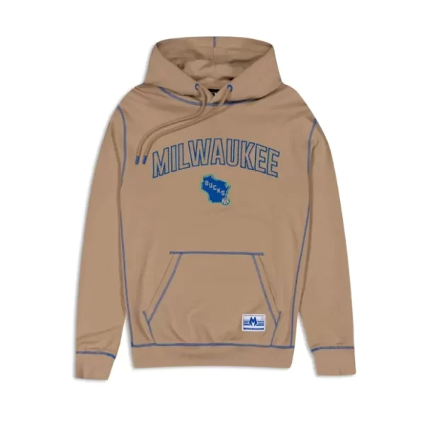 Caps* Milwaukee Bucks 2023 City Edition Tan Hoodie - KTGCaps - Baseball caps for various teams, purchased online at a discount