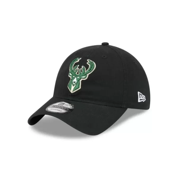 Caps* Milwaukee Bucks Black 9TWENTY Adjustable Hat - KTGCaps - Baseball caps for various teams, purchased online at a discount
