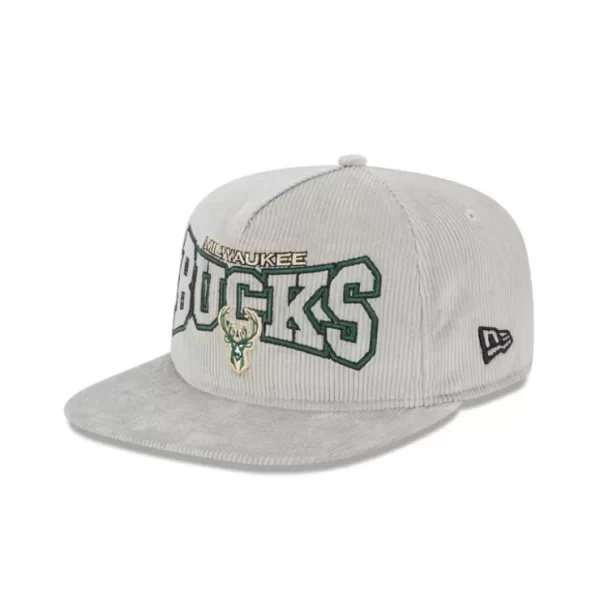 Caps* Milwaukee Bucks Gray Cord Golfer Hat - KTGCaps - Baseball caps for various teams, purchased online at a discount