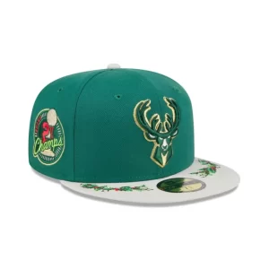 Caps* Milwaukee Bucks Novelty Holly 59FIFTY Fitted Hat - KTGCaps - Baseball caps for various teams, purchased online at a discount