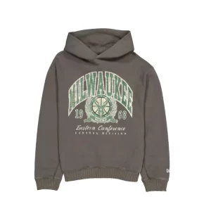 Caps* Milwaukee Bucks Oversized Essentials Hoodie - KTGCaps - Baseball caps for various teams, purchased online at a discount