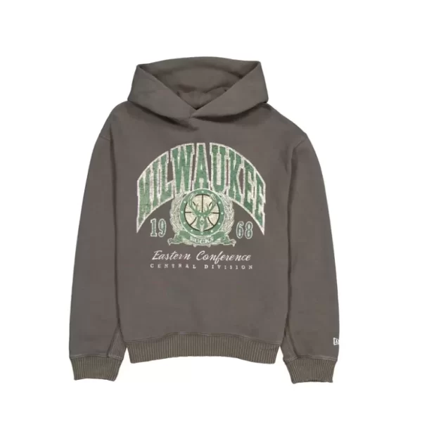 Caps* Milwaukee Bucks Oversized Essentials Hoodie - KTGCaps - Baseball caps for various teams, purchased online at a discount