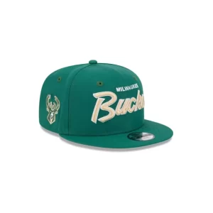 Caps* Milwaukee Bucks Script Kids 9FIFTY Snapback Hat - KTGCaps - Baseball caps for various teams, purchased online at a discount