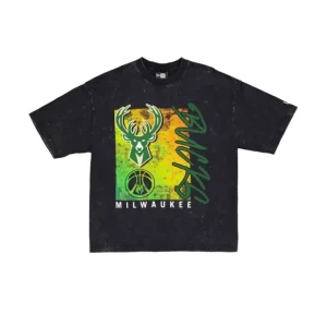 Caps* Milwaukee Bucks Sport Classics Boxy Black TShirt - KTGCaps - Baseball caps for various teams, purchased online at a discount