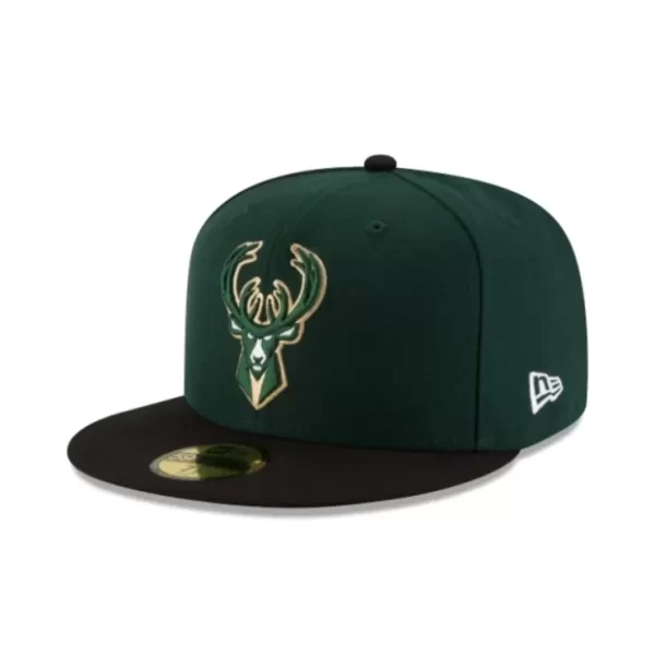 Caps* Milwaukee Bucks 2Tone 59FIFTY Fitted Hat - KTGCaps - Baseball caps for various teams, purchased online at a discount