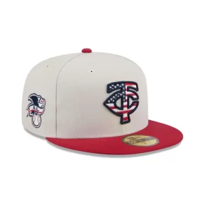 Caps* Minnesota Twins Independence Day 2024 59FIFTY Fitted Hat - KTGCaps - Baseball caps for various teams, purchased online at a discount