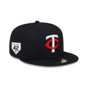Caps* Minnesota Twins Jackie Robinson Day 2024 59FIFTY Fitted Hat - KTGCaps - Baseball caps for various teams, purchased online at a discount