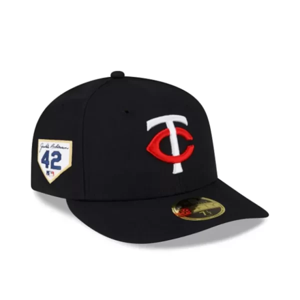 Caps* Minnesota Twins Jackie Robinson Day 2024 Low Profile 59FIFTY Fitted Ha - KTGCaps - Baseball caps for various teams, purchased online at a discount