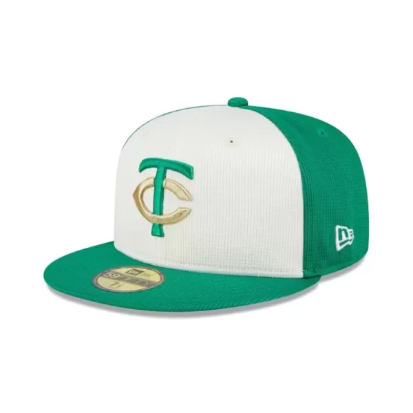 Caps* Minnesota Twins St Patricks Day 2024 59FIFTY Fitted Hat - KTGCaps - Baseball caps for various teams, purchased online at a discount