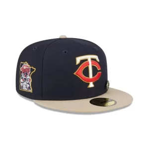Caps* Minnesota Twins Varsity Pin 59FIFTY Fitted Hat - KTGCaps - Baseball caps for various teams, purchased online at a discount