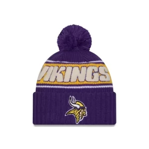 Caps* Minnesota Vikings 2024 Cold Weather Sport Pom Knit Hat - KTGCaps - Baseball caps for various teams, purchased online at a discount
