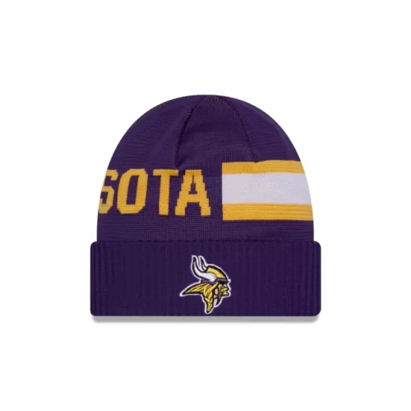 Caps* Minnesota Vikings 2024 Cold Weather Tech Knit Beanie - KTGCaps - Baseball caps for various teams, purchased online at a discount