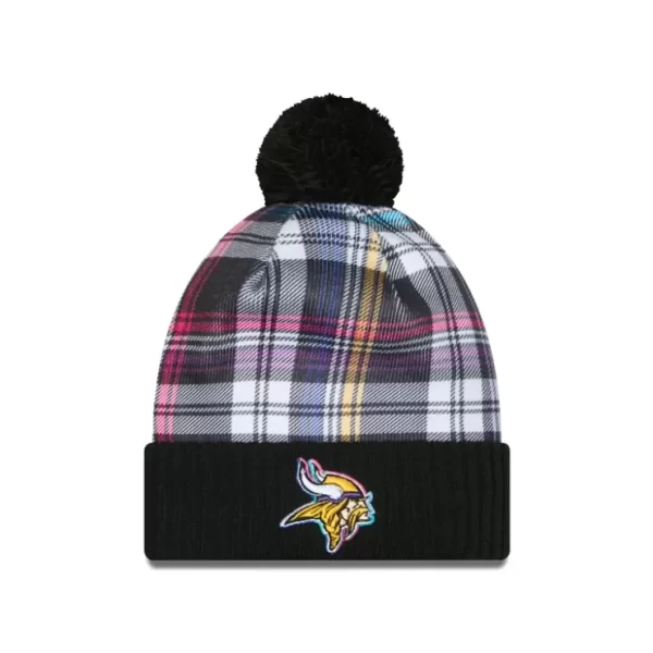 Caps* Minnesota Vikings 2024 Crucial Catch Sport Pom Knit Hat - KTGCaps - Baseball caps for various teams, purchased online at a discount