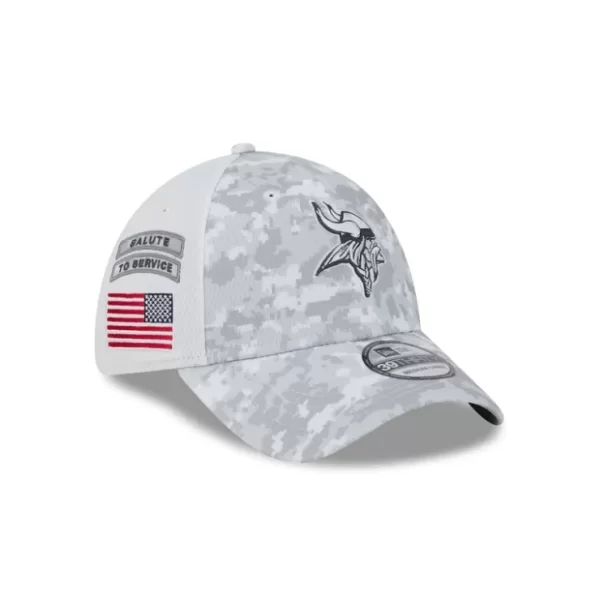 Caps* Minnesota Vikings 2024 Salute to Service 39THIRTY Stretch Fit Hat - KTGCaps - Baseball caps for various teams, purchased online at a discount
