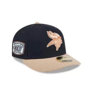 Caps* Minnesota Vikings Blue Ivory Low Profile 59FIFTY Fitted Hat - KTGCaps - Baseball caps for various teams, purchased online at a discount