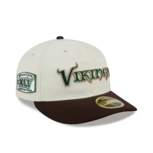 Caps* Minnesota Vikings Forest Visor Retro Crown 59FIFTY Fitted Hat - KTGCaps - Baseball caps for various teams, purchased online at a discount