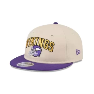 Caps* Minnesota Vikings Historic Helmet Retro Crown 9FIFTY Snapback Hat - KTGCaps - Baseball caps for various teams, purchased online at a discount