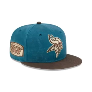 Caps* Minnesota Vikings Indigo 59FIFTY Fitted Hat - KTGCaps - Baseball caps for various teams, purchased online at a discount